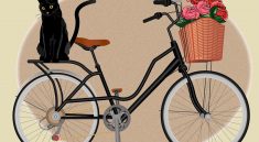 Cat Animal Bike Flowers Vintage  - Sus4n / Pixabay