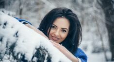 young woman, forest, atmospheric