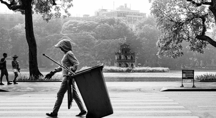road, garbage bin, vietnam, hanoi, sword lake, street photography, black and white, garbage bin, street photography, street photography, street photography, street photography, street photography, black and white, black and white